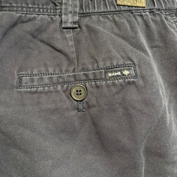Maine Chino Shorts Size 38 – Navy Blue Vintage 90s Casual Summer Wear Men’s - Picture 3 of 12